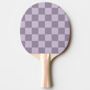 Minimalistisches, sanftes Lavendel-Karomuster  Tischtennis Schläger