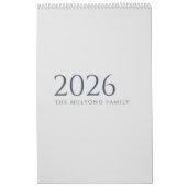 Minimalistisches sauberes Design Kalender (Titelbild)