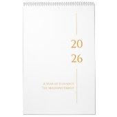 Minimalistisches sauberes Design Kalender (Titelbild)