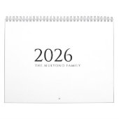 Minimalistisches sauberes Design Kalender (Titelbild)