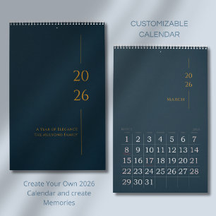 Minimalistisches sauberes Design Kalender