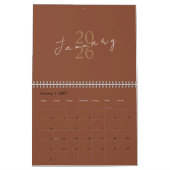 Minimalistisches sauberes Design Kalender (Jan 2027)
