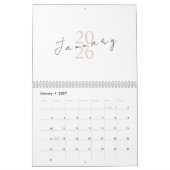 Minimalistisches sauberes Design Kalender (Jan 2027)
