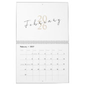 Minimalistisches sauberes Design Kalender (Feb 2027)