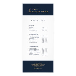 Minimalistisches sauberes Gold Scissors Werbekarte