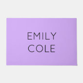 Minimalistisches, sauberes und lila fußmatte (Vorderseite)