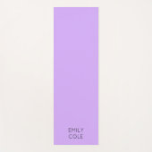 Minimalistisches, sauberes und lila yogamatte (Vorderseite)