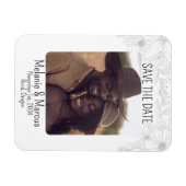Minimalistisches Save the Date Foto Magnet (Horizontal)