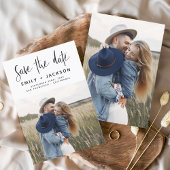 Minimalistisches Save the Date handgeschriebenes F