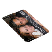 Minimalistisches Save the Date modernes HochzeitsF Magnet (Rechte Seite)