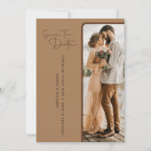 Minimalistisches Save the Date Unkraut Einladung (Vorderseite)