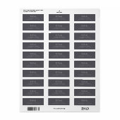 Minimalistisches Scandi Script Slate Gray (Vorne)
