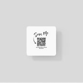 Minimalistisches Scanne-Mich-QR-Code-Restaurant-De Rechteckiger Pappuntersetzer