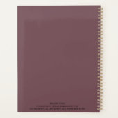 Minimalistisches Schiefer-Phlebotomie-Logbuch Planer (Rückseite)