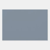 Minimalistisches Schiefergrau, schlichtes, elegant Geschenkpapier Set (Vorderseite 3)