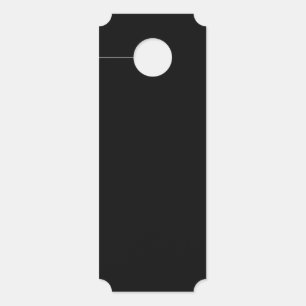 Minimalistisches Schild mit schwarzer Heckklappe
