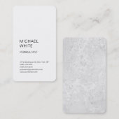Minimalistisches Schlichtes, einfaches Vertikalwei Visitenkarte (Vorne/Hinten)