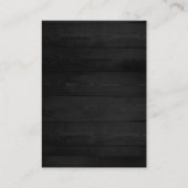 Minimalistisches Schlichtes Elegant-Graues Holzmon Visitenkarte (Rückseite)