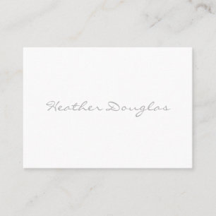 Minimalistisches schlichtes Elegant Visitenkarte