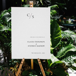 Minimalistisches schlichtes Elegante Willkommen be Poster