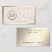 Minimalistisches, schlichtes, helles Logo Treuekarte (Vorne/Hinten)