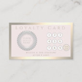 Minimalistisches, schlichtes, helles Logo Treuekarte (Vorderseite)