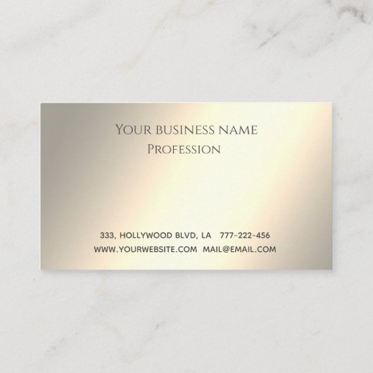 Minimalistisches, schlichtes, helles Logo Treuekarte (Rückseite)