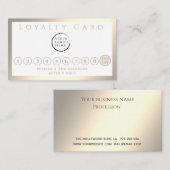 Minimalistisches, schlichtes, helles Logo Treuekarte (Vorne/Hinten)