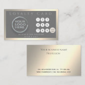 Minimalistisches, schlichtes, helles Logo Treuekarte (Vorne/Hinten)