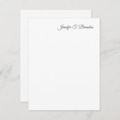 Minimalistisches Schlichtes klassisches Beruflich Mitteilungskarte (Vorne/Hinten)