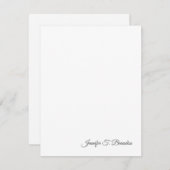 Minimalistisches Schlichtes klassisches Beruflich Mitteilungskarte (Vorne/Hinten)