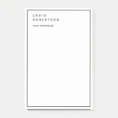 Minimalistisches Schlichtes, modernes Trendgeschäf Post-it Klebezettel (Vorderseite)