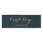 Minimalistisches, schlichtes Notebook Namenschild (Vorderseite)