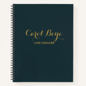 Minimalistisches, schlichtes Notebook Notizblock (Vorderseite)