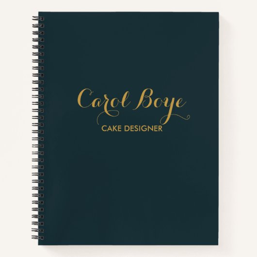 Minimalistisches, schlichtes Notebook Notizblock (Vorderseite)