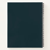 Minimalistisches, schlichtes Notebook Notizblock (Rückseite)