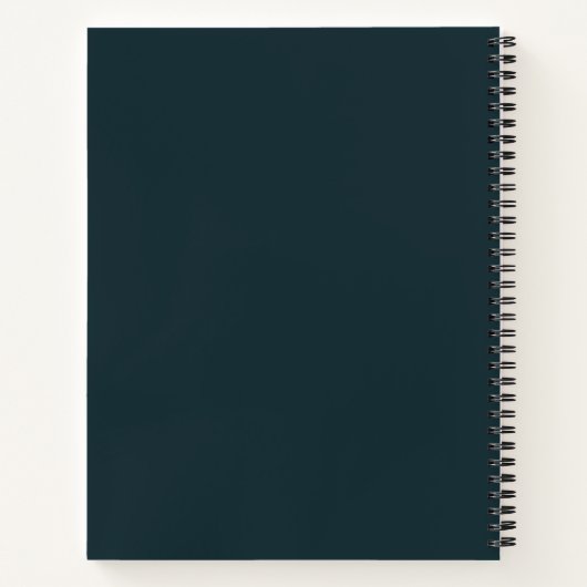 Minimalistisches, schlichtes Notebook Notizblock (Rückseite)