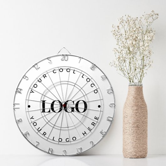 Minimalistisches, Schlichtes, rundes Firmenlogo fü Dartscheibe