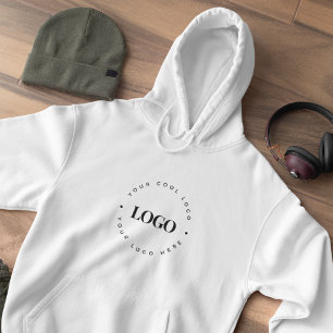 Minimalistisches, Schlichtes, rundes Firmenlogo fü Hoodie
