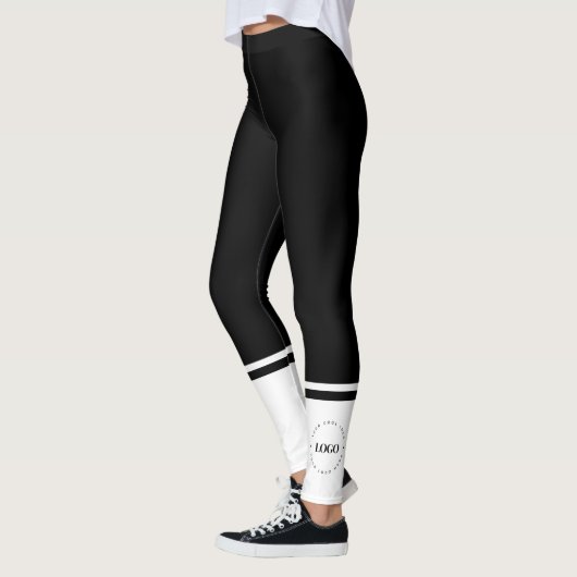 Minimalistisches, Schlichtes, rundes Firmenlogo fü Leggings (Links)
