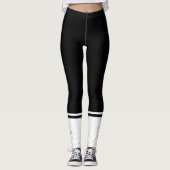 Minimalistisches, Schlichtes, rundes Firmenlogo fü Leggings (Vorderseite)