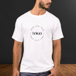 Minimalistisches, Schlichtes, rundes Firmenlogo fü T-Shirt<br><div class="desc">Mit diesem coolen T - Shirt,  mit dem Sie Ihr Unternehmen mit einem individuellen Logo-Template bewerben können! Fügen Sie einfach Ihr eigenes Logo hinzu,  indem Sie auf "Personalisieren" klicken.</div>