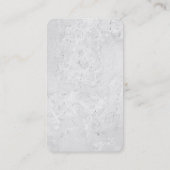 Minimalistisches Schlichtes Simple White Red Beruf Visitenkarte (Rückseite)