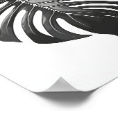 Minimalistisches, schönes Monsteralbum Poster (Ecke)