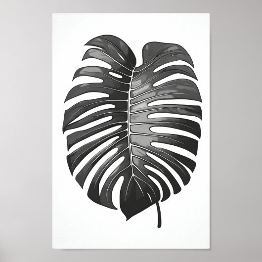Minimalistisches, schönes Monsteralbum Poster (Vorne)