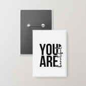 Minimalistisches „Schönes“ Typografie-Design – Sch Button (Vorderseite/Rückseite)