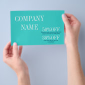 Minimalistisches Schönheitscreme Künstler Haarsalo Flyer (Handgriff)