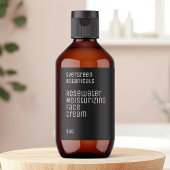 Minimalistisches Schönheitslabel - schwarz-weiß