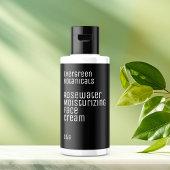 Minimalistisches Schönheitslabel - schwarz-weiß