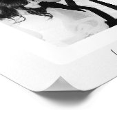 Minimalistisches Schrift-As-Pik-Paar-Foto Poster (Ecke)